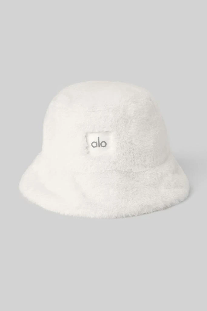 Alo Faux Fur Bucket Hat - Ivory from Alo yoga