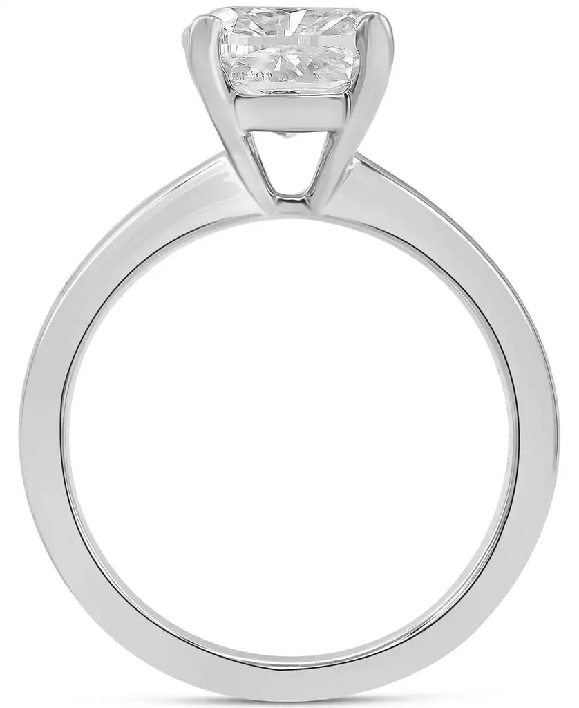 Badgley Mischka Certified Lab Grown Cushion-Cut Diamond Solitaire Engagement Ring (3 ct. t.w.) in 14k Gold 5