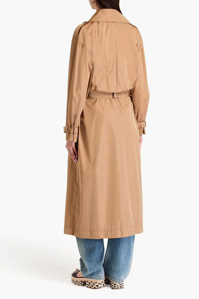 Alberta Ferretti Belted shell trench coat 3