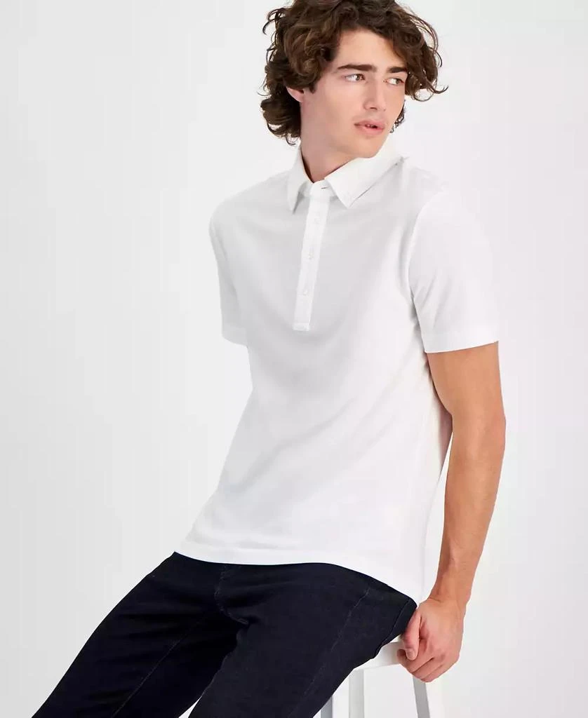 Michael Kors Men's Classic-Fit Oxford Piqué Knit Polo Shirt 2