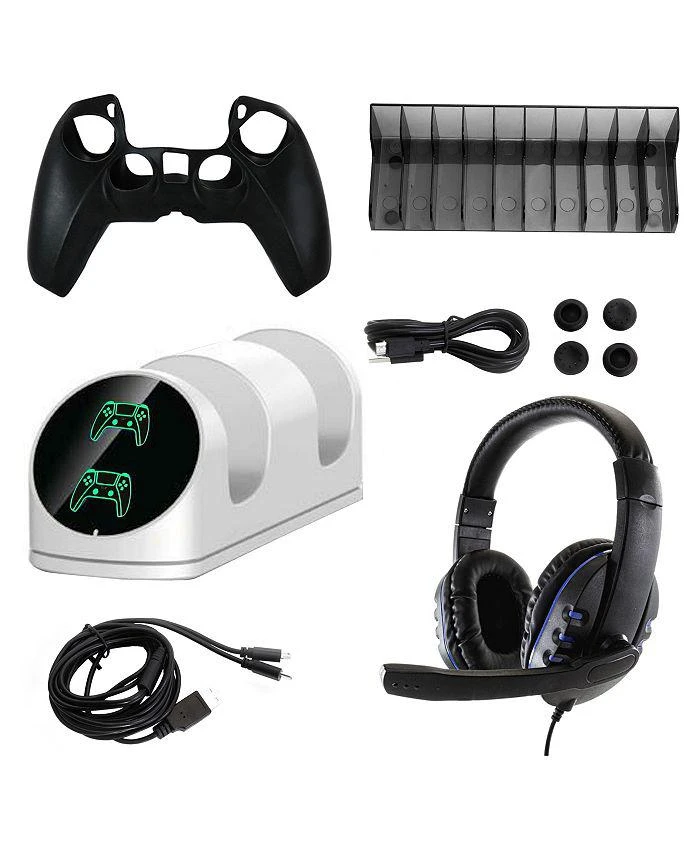 SONY PS5 Digital Console with Extra Purple Dualsense Controller and Accessories Kit 2