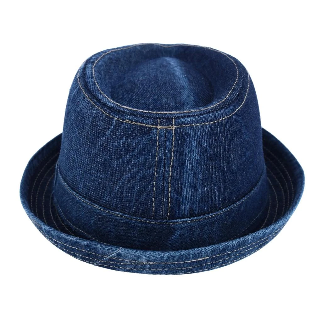 Epoch Hats Company Men's Washed Denim Cotton Fedora Hat 11