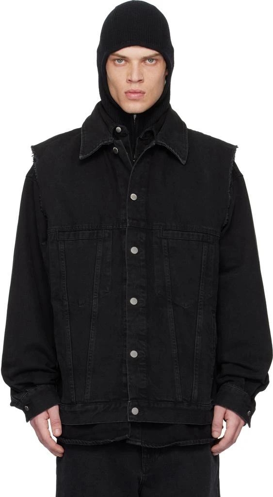 Ambush Black Layered Denim Jacket 1