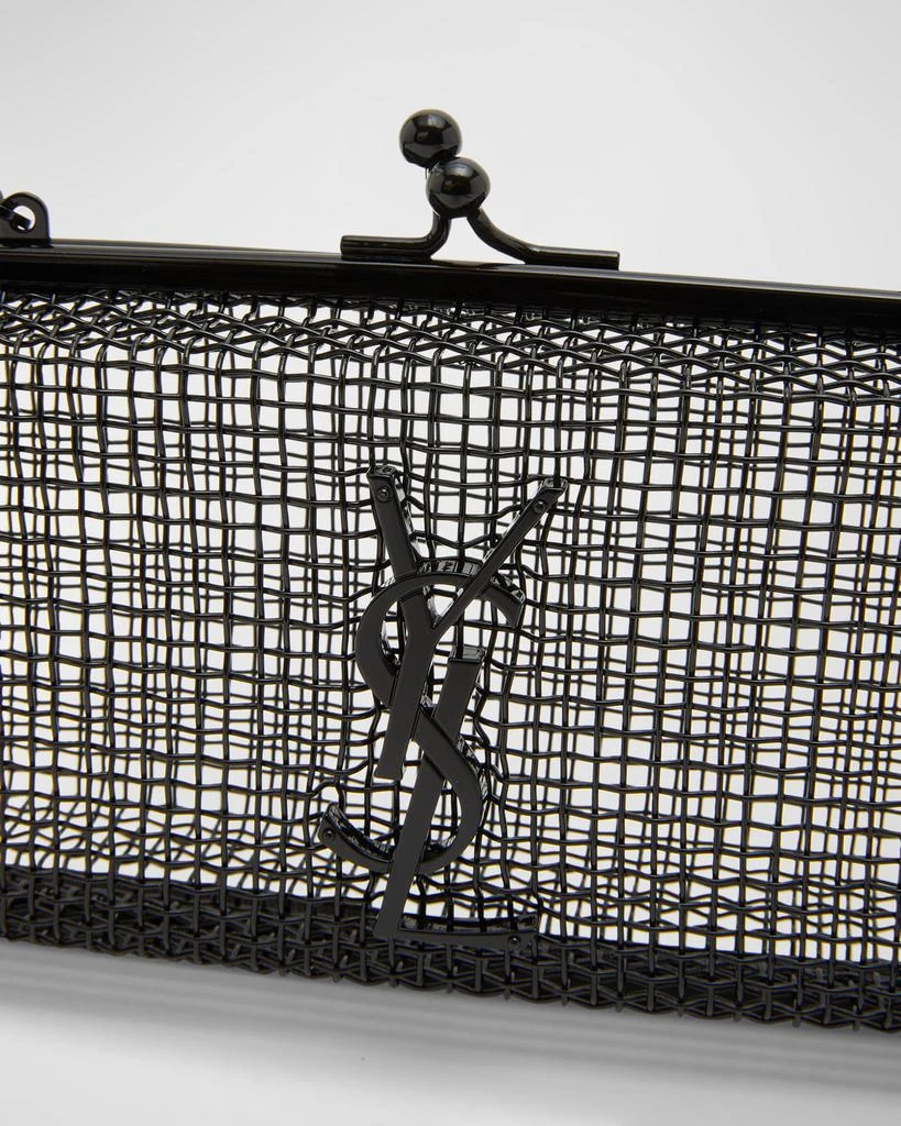 Yves Saint Laurent YSL Monogram Evening Cage Crossbody Bag in Metal 6