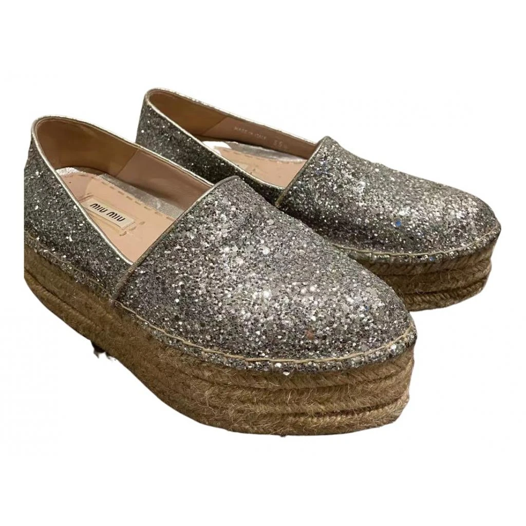 Miu Miu Miu Miu Glitter espadrilles 1