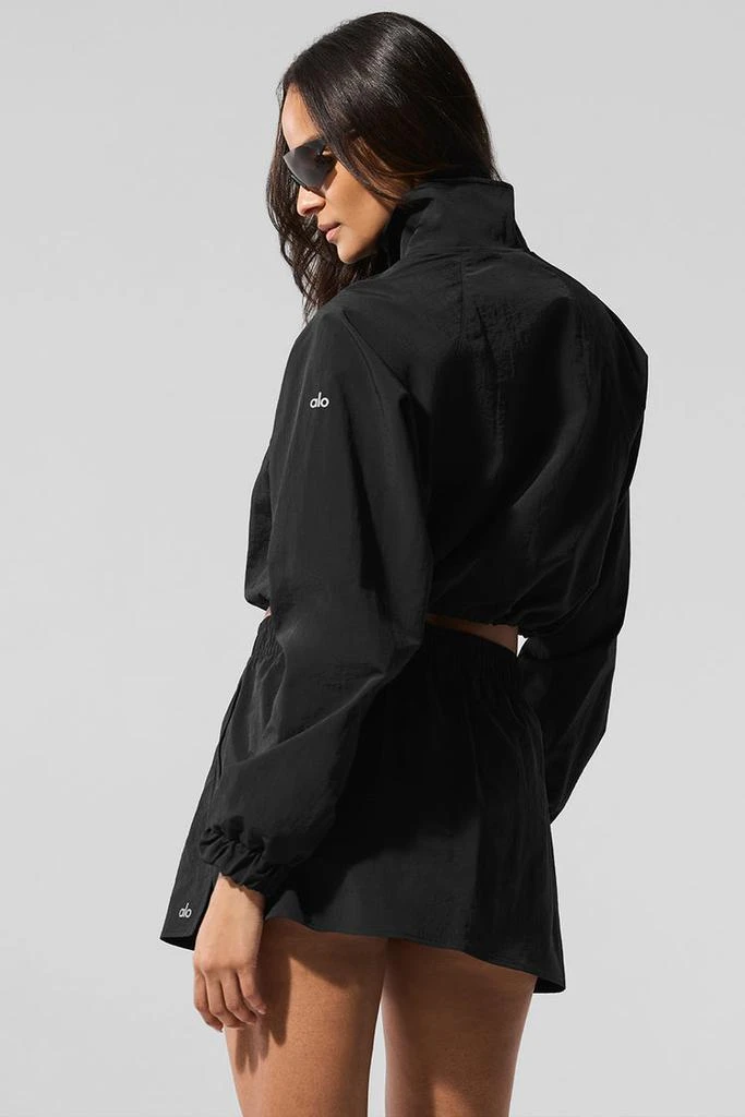 Alo Cropped 1/4 Zip Alumni Pullover - White 3