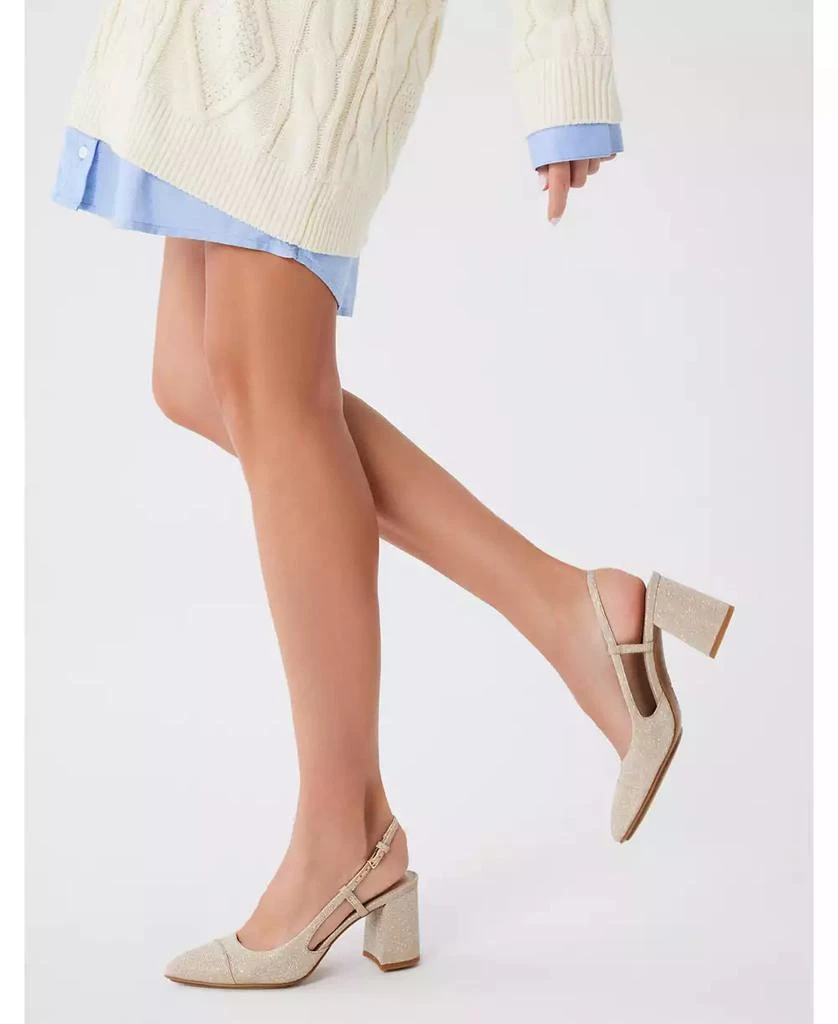 Anne Klein Women's Brooklyn Block Heel Slingback Dress Pumps 9