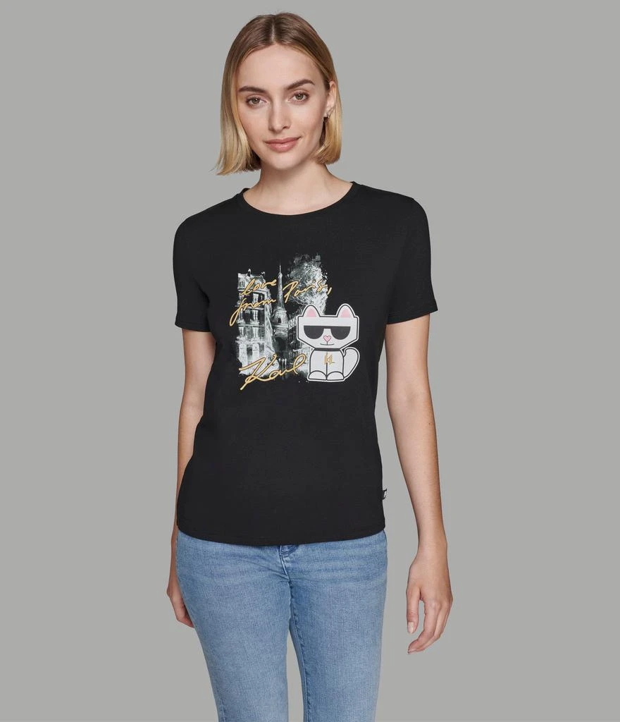 Karl Lagerfeld Paris CHOUPETTE IN PARIS TEE from undefined