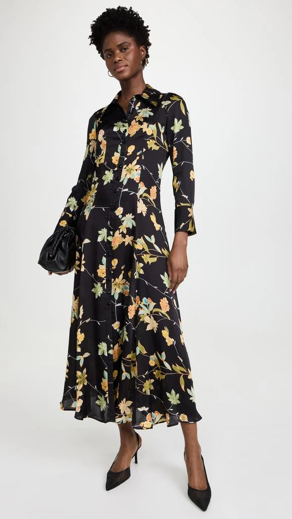 BYTIMO Satin Button Down Dress 4