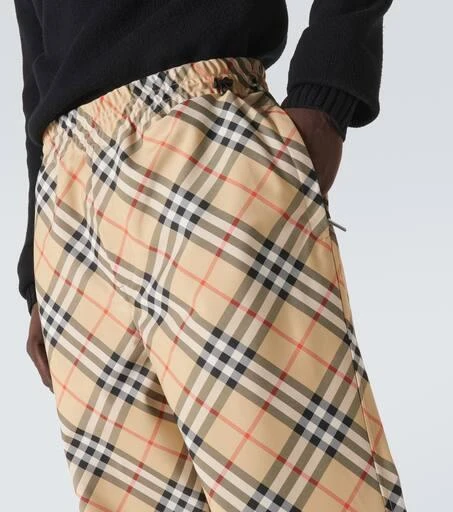 Burberry Checked track pants 5