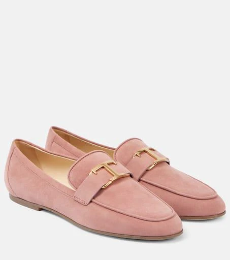 Tod's T Timeless suede loafers 1