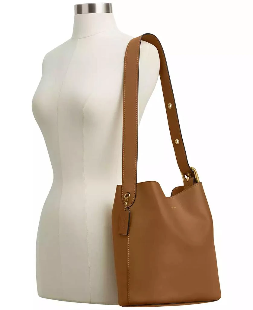 Coach Bleecker Medium Leather Bucket Bag 5