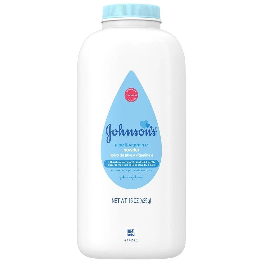 Johnson's Baby Powder, Naturally Derived Cornstarch With Aloe & Vitamin E Soothing Aloe & Vitamin E 1