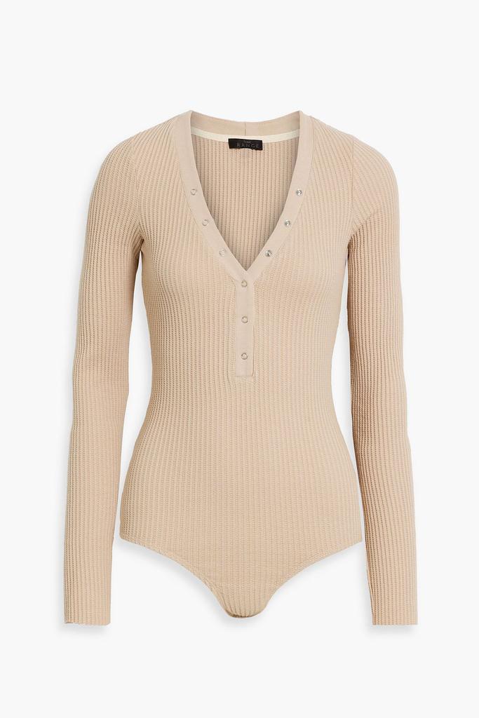 The Range Waffle-knit cotton-blend bodysuit