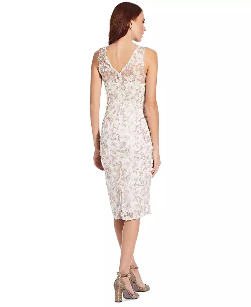 Adrianna Papell Women's Floral Embroidered Sheath Dress 2