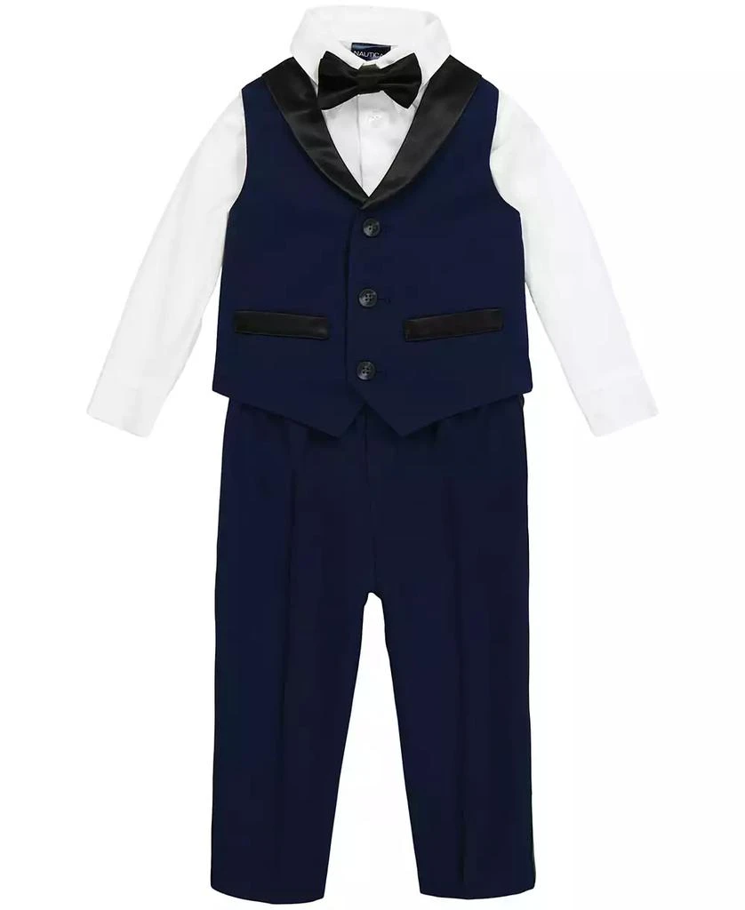 Nautica Baby Boys Tuxedo Vest 4-Piece Set 1