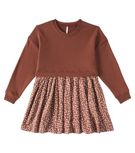 Rylee + Cru Rosette cotton-blend dress 1