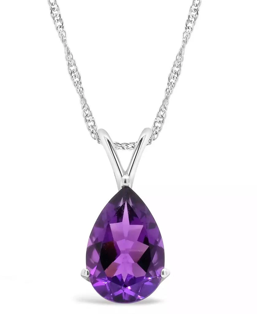 Macy's Amethyst (2-5/8 ct. t.w.) Pendant Necklace in Sterling Silver 1
