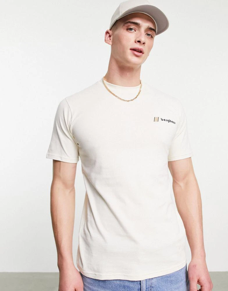 Berghaus Berghaus Aztec block t-shirt in beige Exclusive at ASOS 3