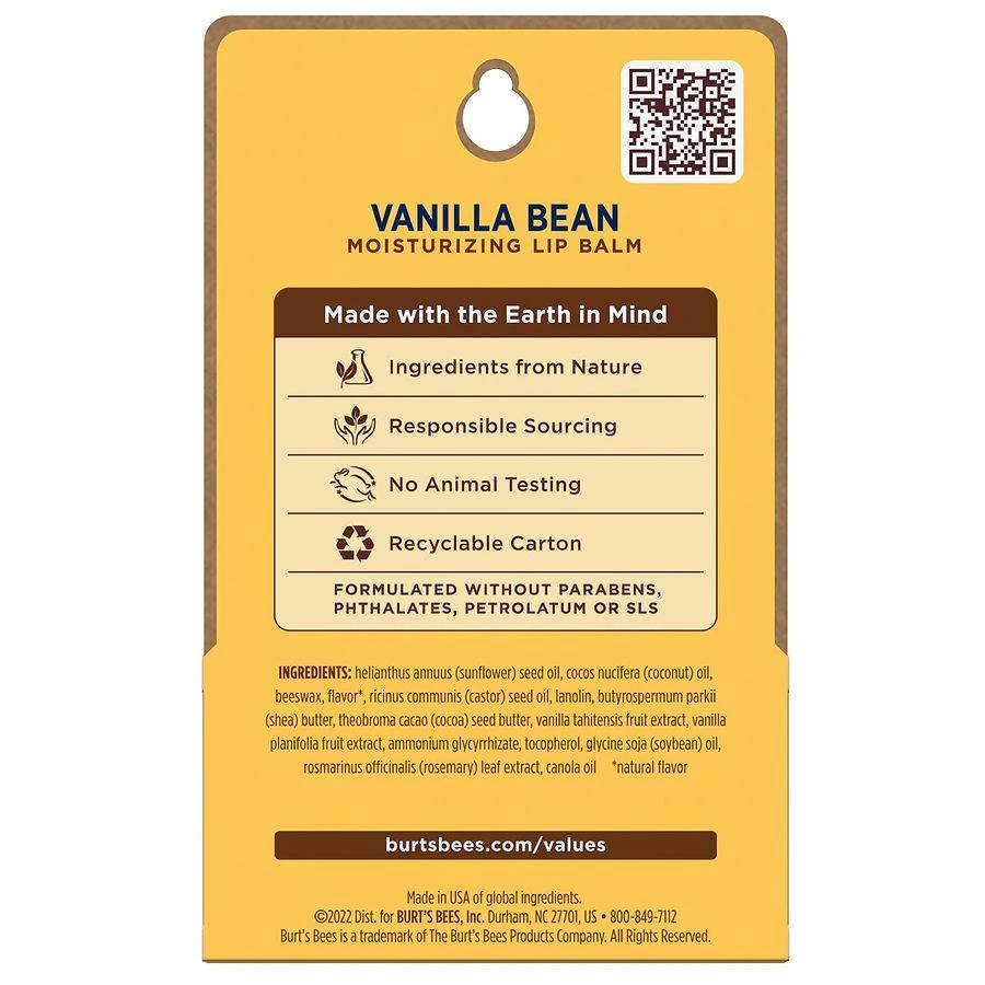 Burt's Bees Lip Balm Vanilla Bean 4