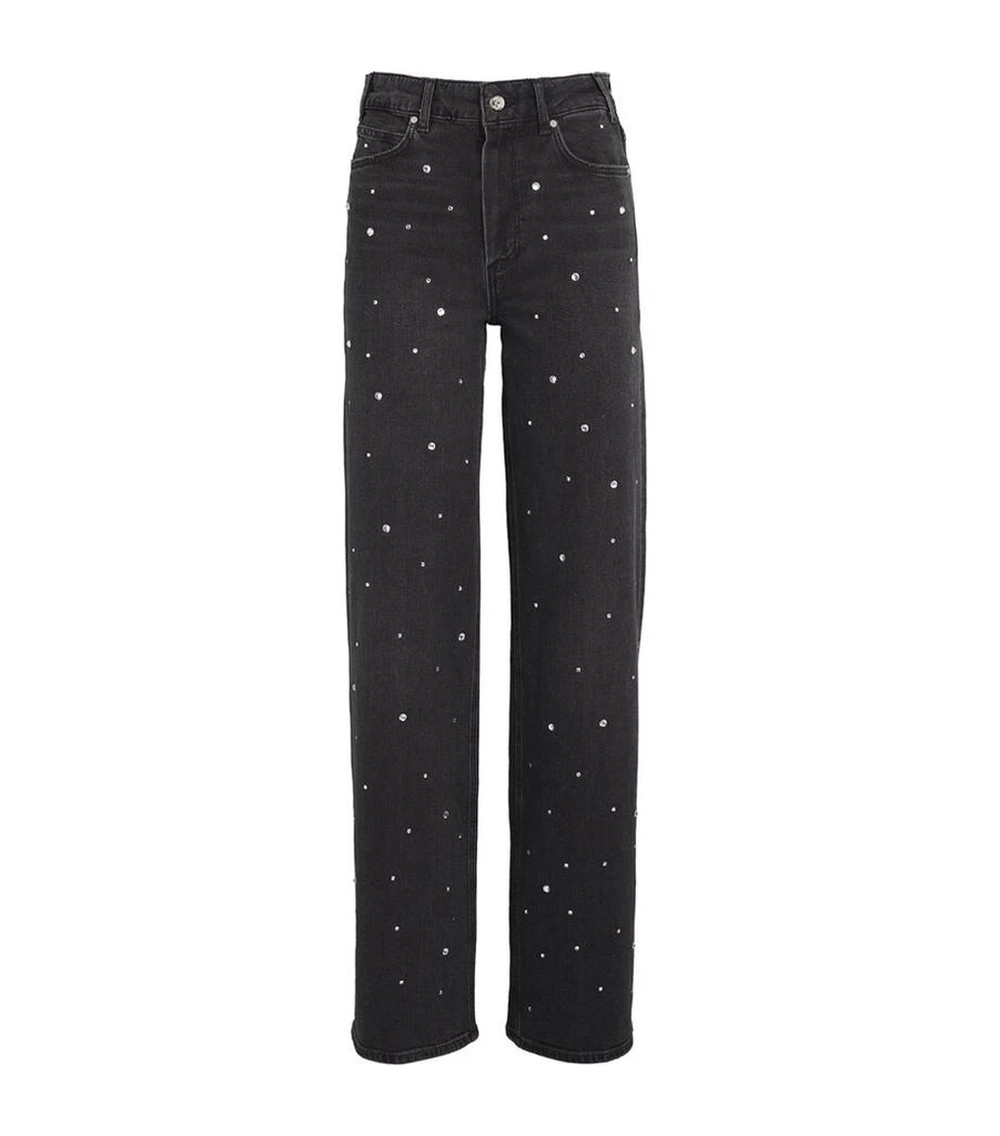Paige Embellished Sasha Wide-Leg Jeans 1