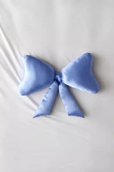Urban Outfitters Big Bow Satin Throw Pillow 2
