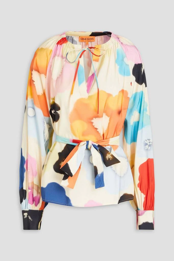 Stine Goya Vianna printed crepe de chine blouse 1