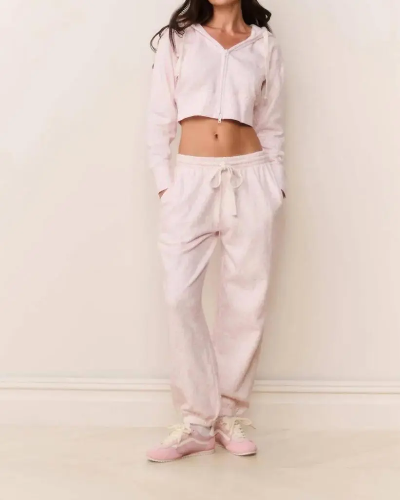 LOVESHACKFANCY Loveshackfancy - Lillia Chantilly Bow Print Sweatpants