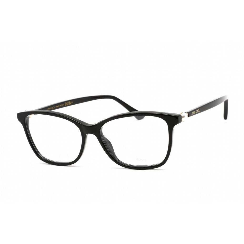 Jimmy Choo Jimmy Choo Women's Eyeglasses - Full Rim Cat Eye Black Acetate/Metal | JC377 0807 00 1