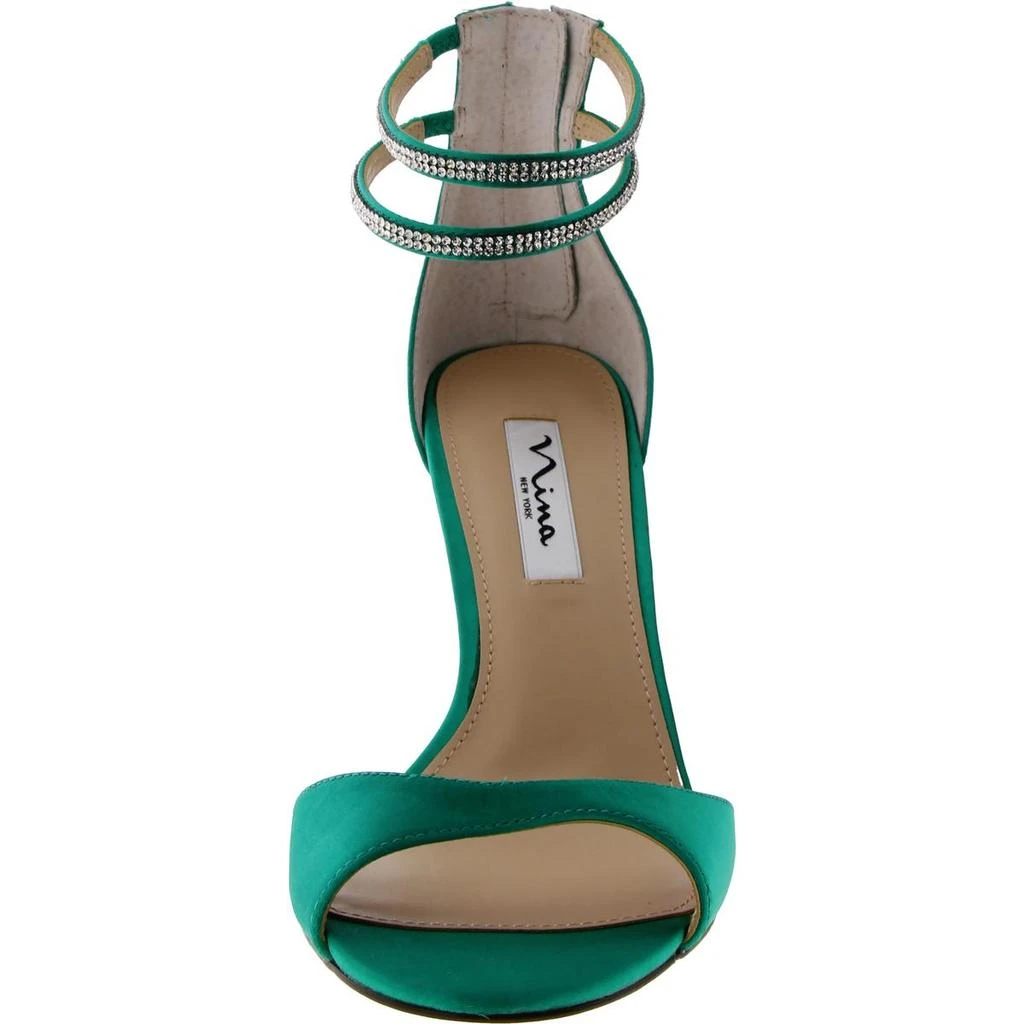 Nina Viktora Womens Satin Rhinestone Heels 3