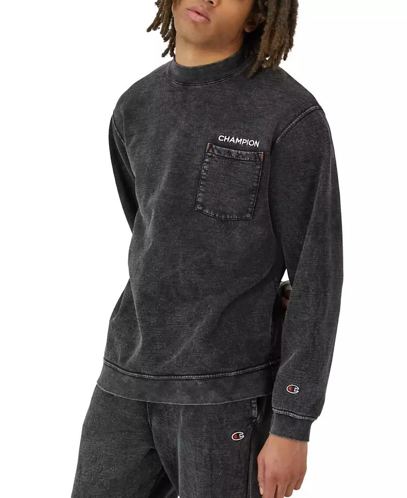 CHAMPION Men's Washed Pocket Crewneck Sweatshirt 3
