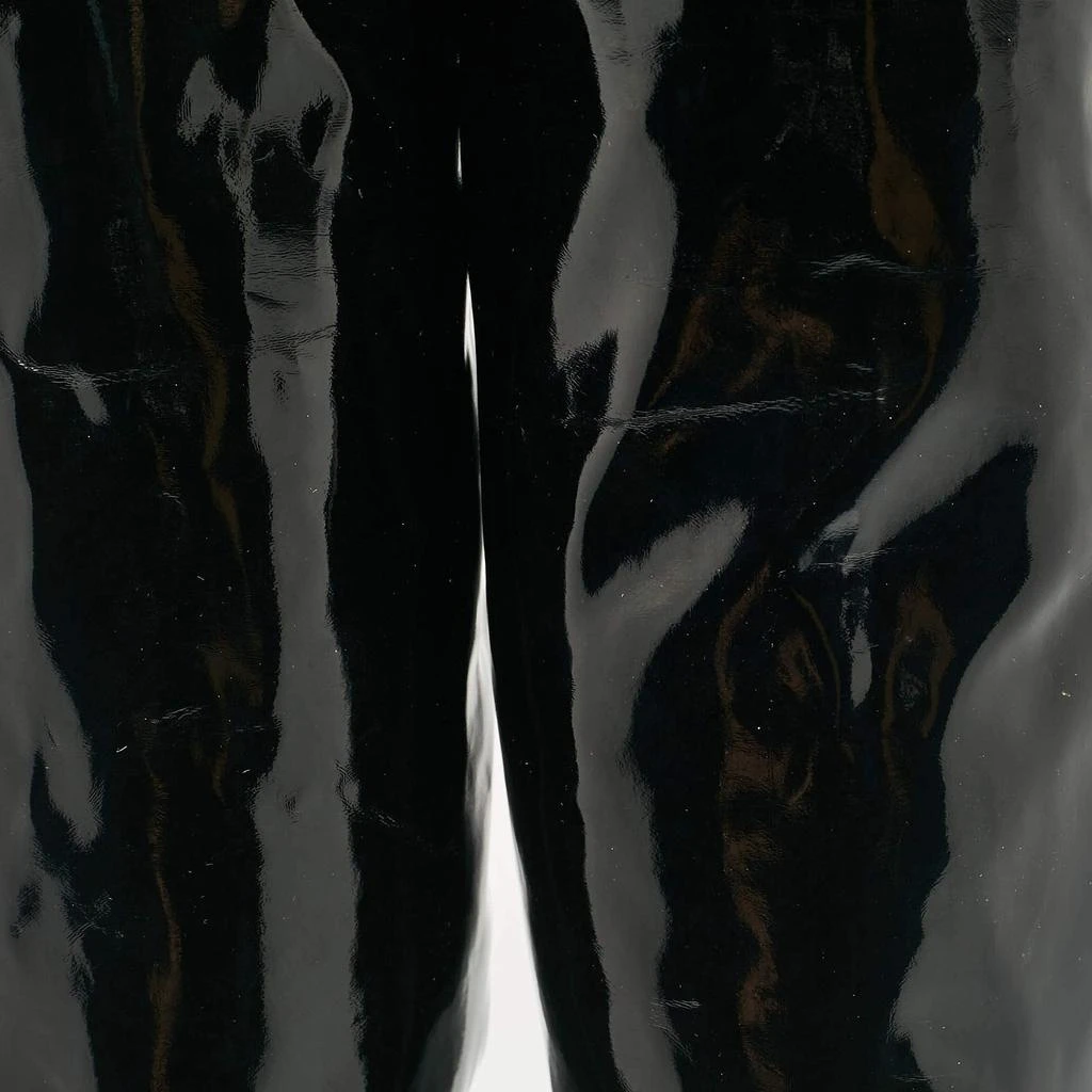 Yves Saint Laurent Saint Laurent Black Patent Leather Thigh High Boots Size 38 11