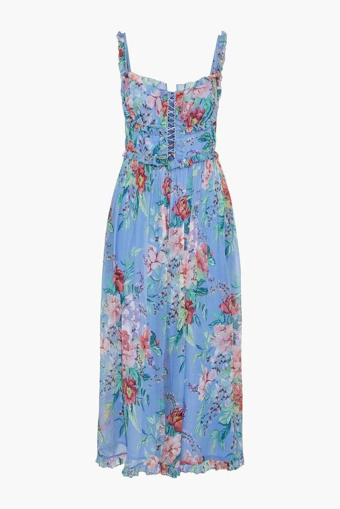 Zimmermann Bellitude Corset cropped floral-print silk-georgette jumpsuit 3