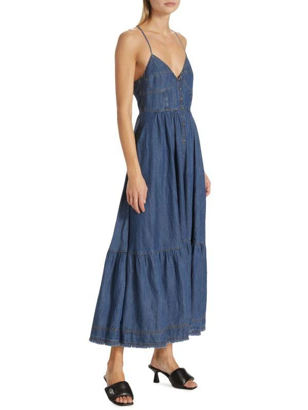 En Saison Sere Denim Midi-Dress 3