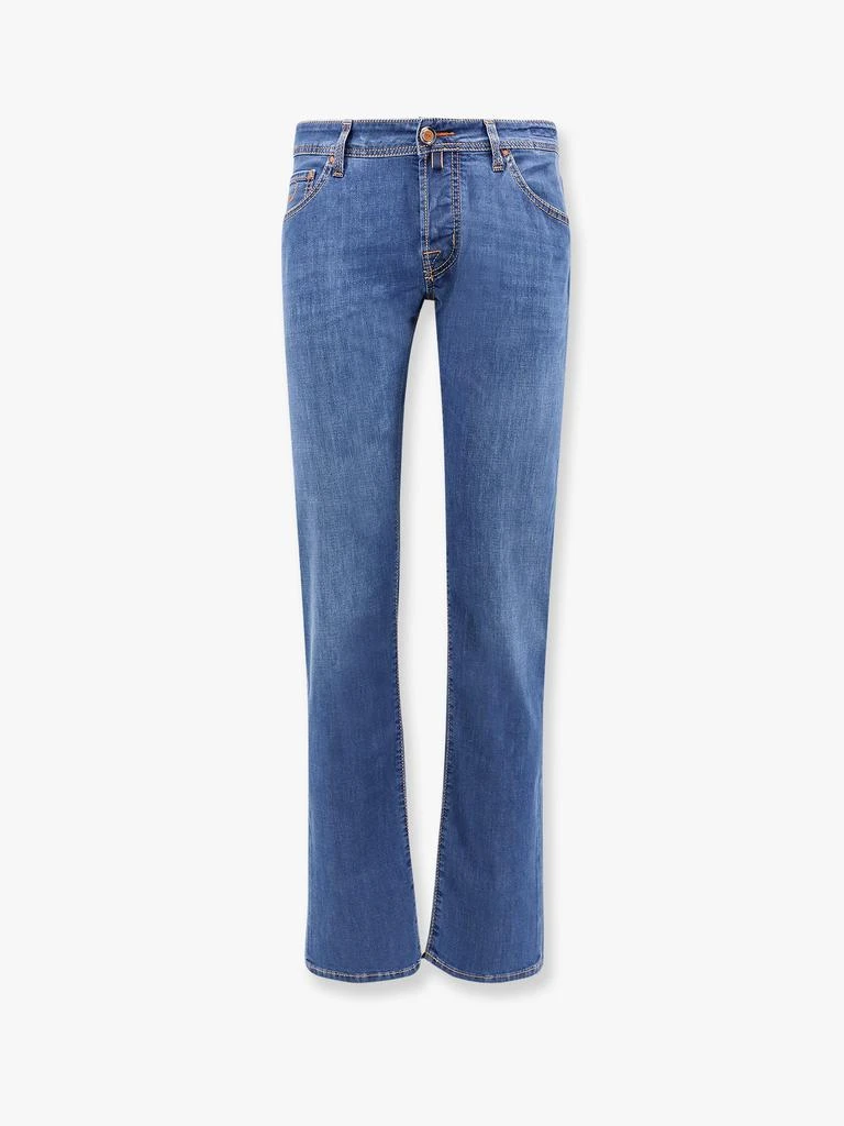 JACOB COHEN Nick stretch cotton jeans with iconic handkerchief