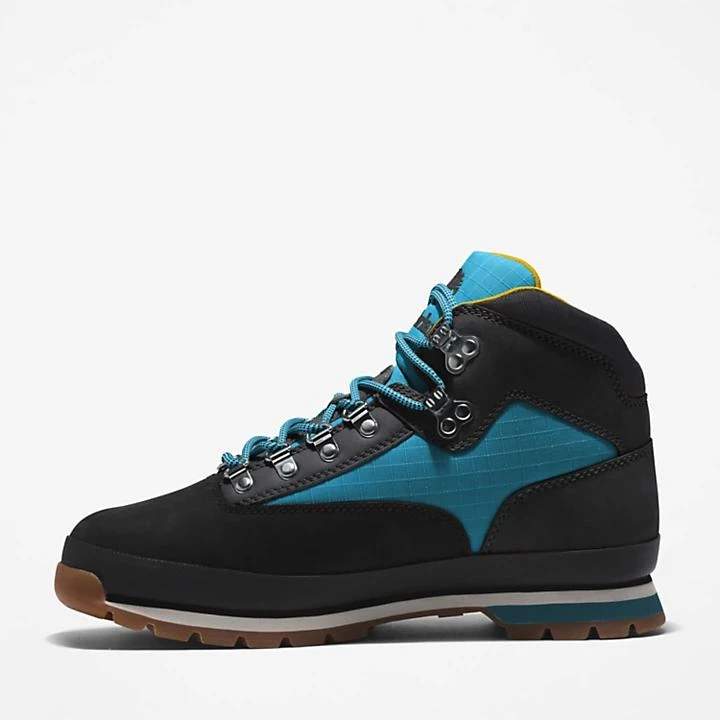 Timberland Euro Hiker Hiking Boot for Men in Black with Blue 6
