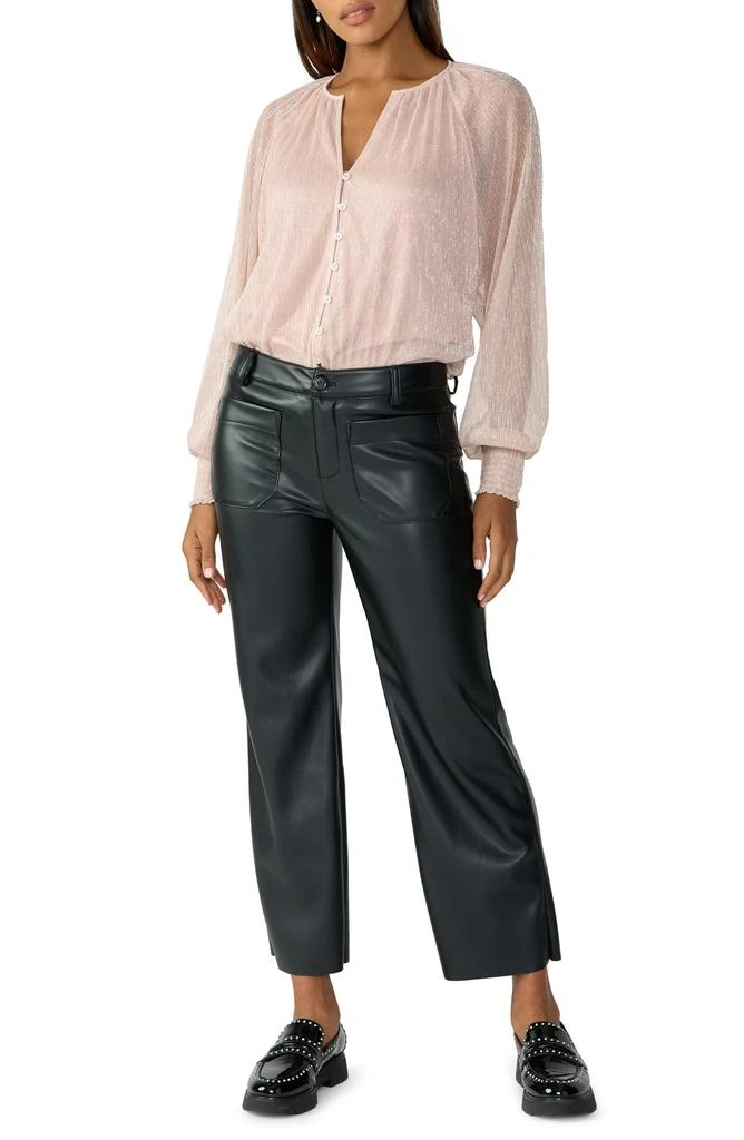 Sanctuary Marine Faux Leather Crop Pants 3