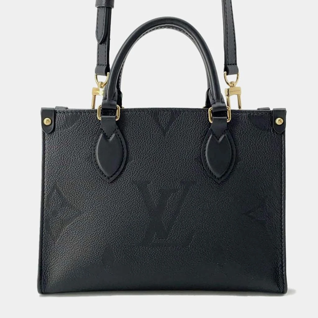 Louis Vuitton Louis Vuitton Black Leather BB Onthego Tote Bag 1