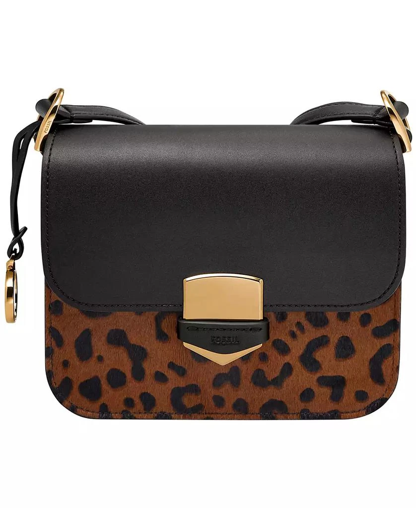 Fossil Lennox Leather Flap Crossbody Bag 1