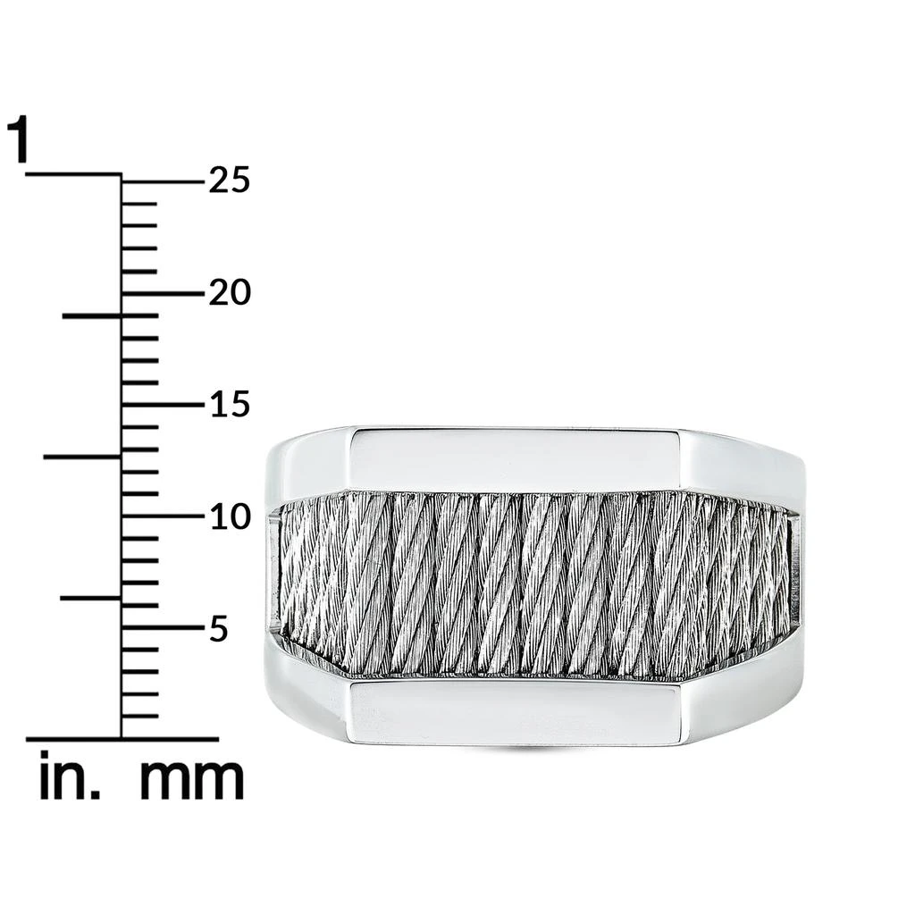 Charriol Forever Stainless Steel Ring 6