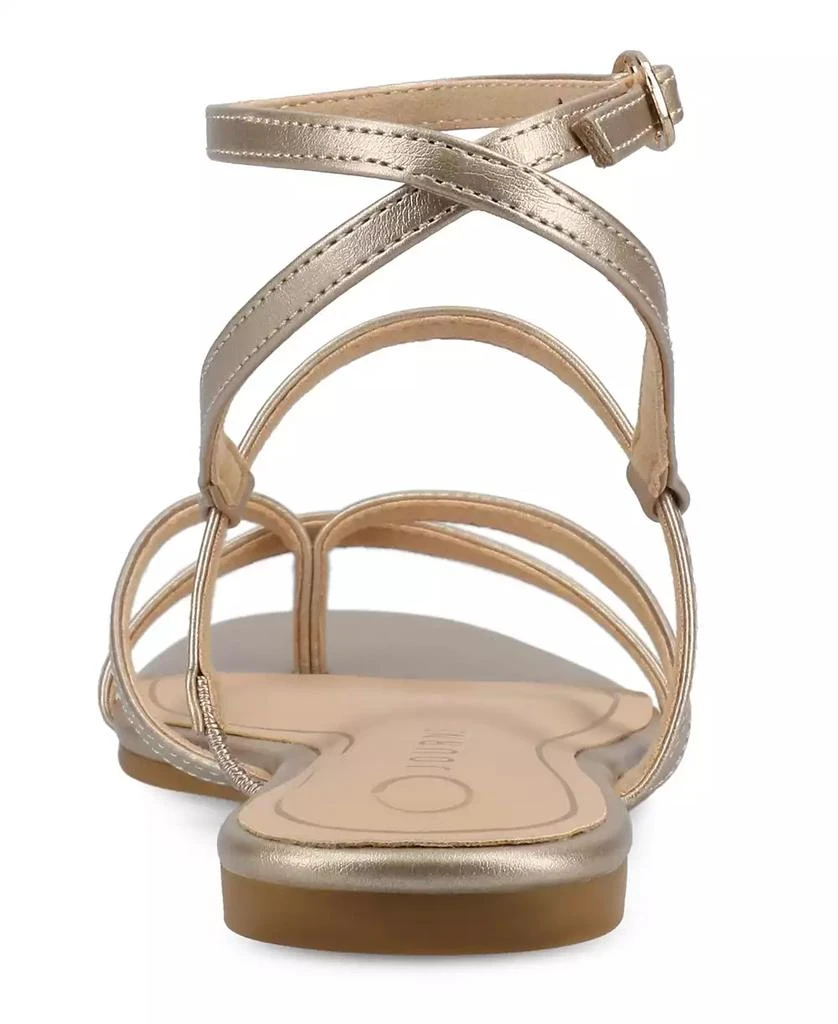 Journee Collection Women's Serissa Multi Strap Flat Sandals 3