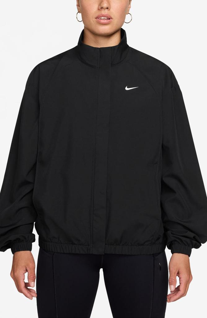 asos nike cropped borg fleece in black