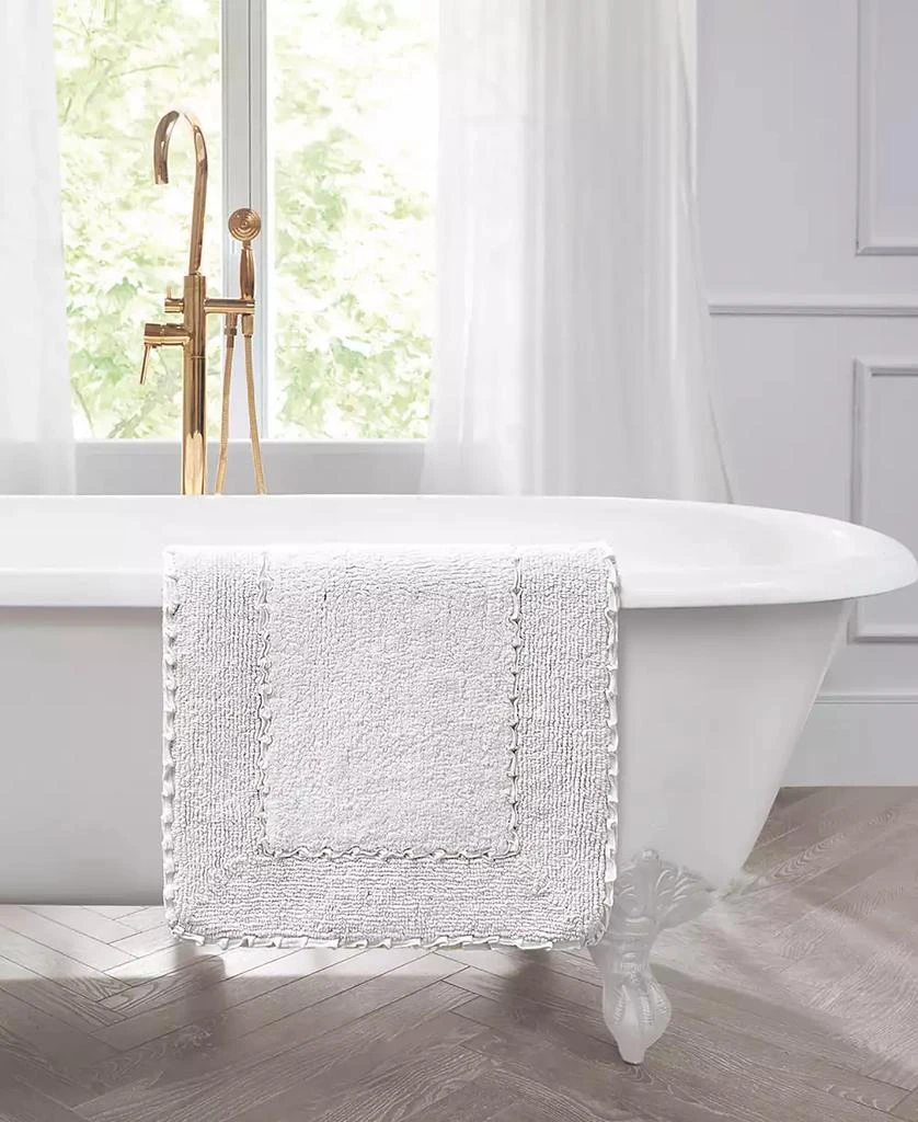 Laura Ashley Cotton Ruffled Bath Rug 4