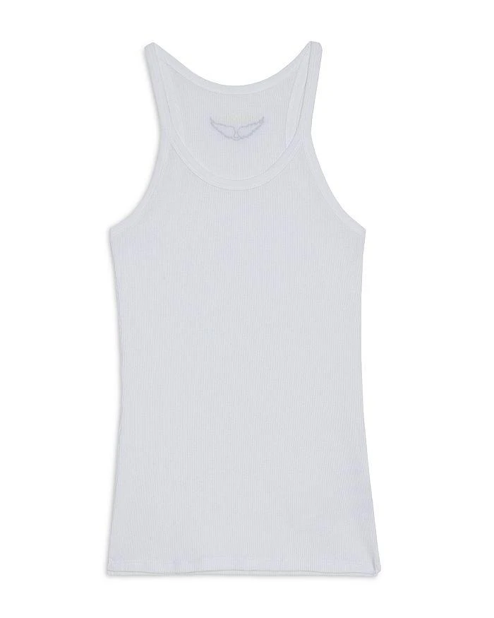 Zadig&Voltaire Alba Ribbed Cotton Tank 4