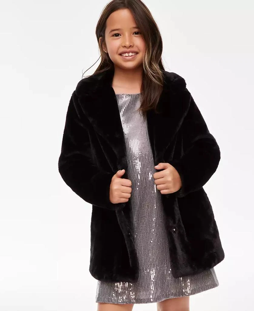 INC International Little & Big Girls Faux-Fur Coat, Created for Macy's 1