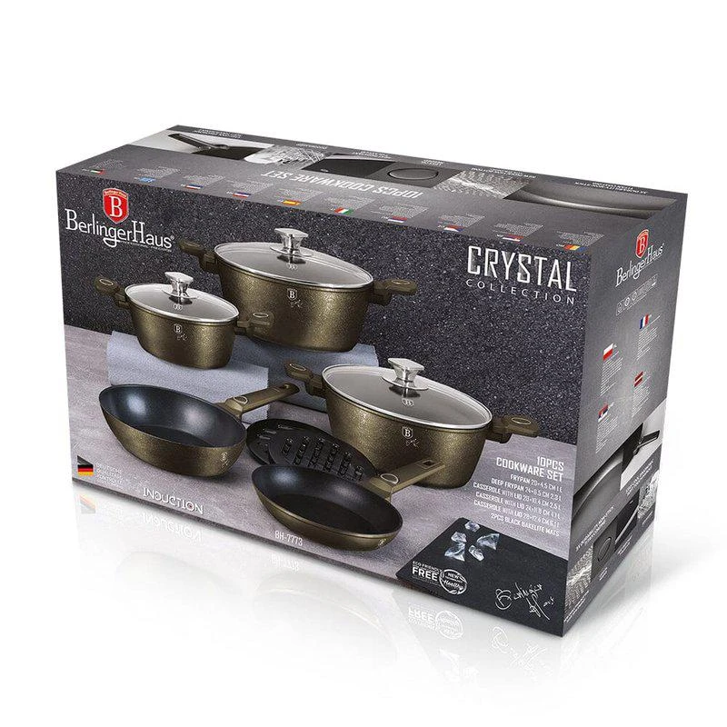 Berlinger Haus Berlinger Haus 10-Piece Kitchen Cookware Set Crystal Collection 2
