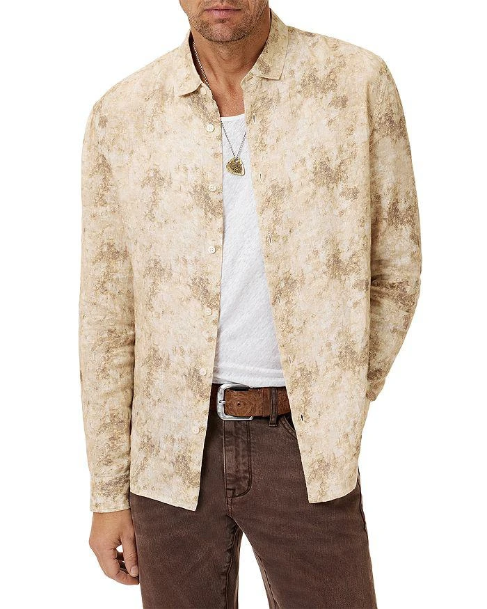 John Varvatos Luca Regular Fit Linen Shirt 4