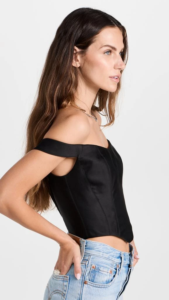 Rozie Corsets Off Shoulder Satin Corset Top 3