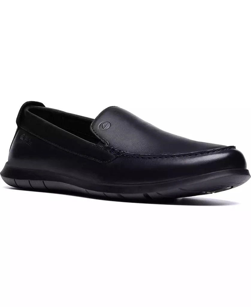 NEW NO BOX SZ 9.5 CLARKS Men\'s Flexway Step Black Leather Shoes SLIP ON loafers Clarks® Flexway Step Slip-On (Men) | Nordstromrack main image 3