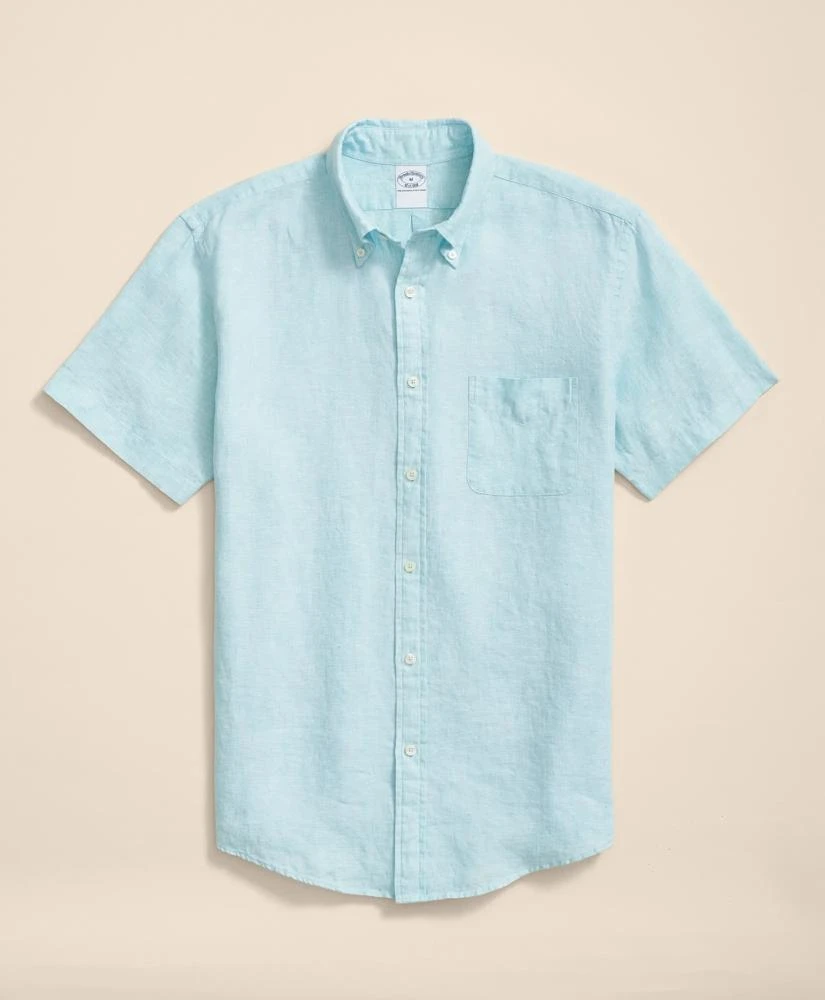 Brooks Brothers Irish Linen Short-Sleeve Sport Shirt 1
